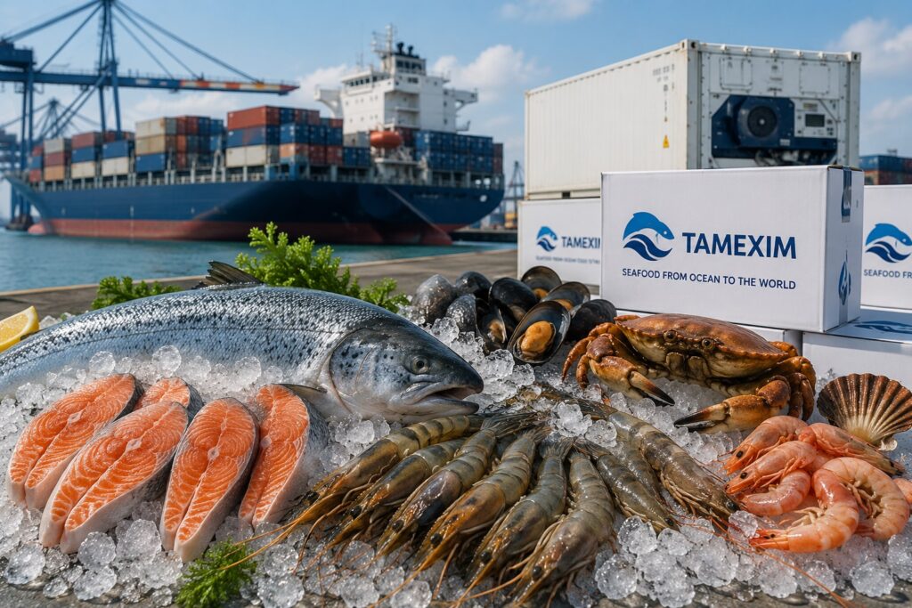 Iranian seafood products supplied by Tamexim